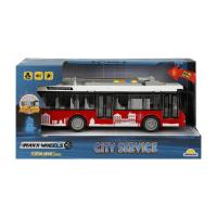Sesli ve Işıklı Şehir Otobüsleri 26 cm - Kırmızı