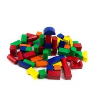 Silindir Kutuda Renkli Ahşap Bloklar 100 Parça-ONY-309